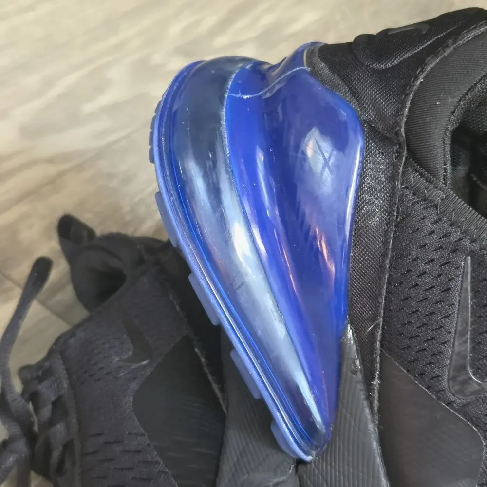 Nike Air Max 270 All Black Men's US 8 sapphire blue starry sky series